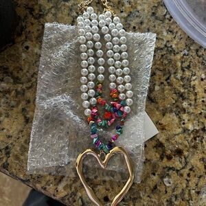 Fashion necklace heart